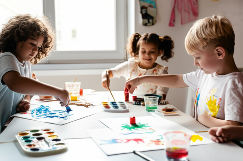 Kids painting